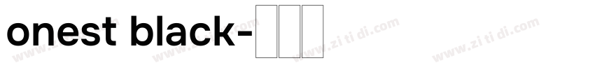 onest black字体转换